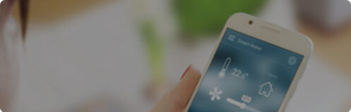 HVAC technology displayed on a smartphone