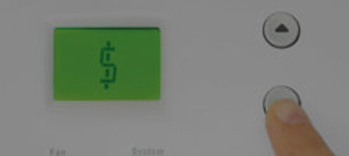 Thermostat displaying a dollar sign