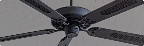 Black ceiling fan