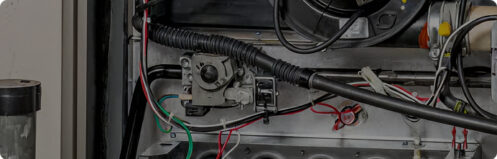 Open furnace for furnace repair in Tampa, FL