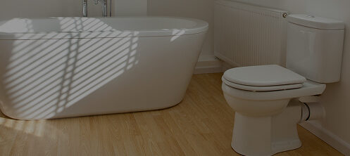 Bathtub and toilet in a Tampa, FL bathroom