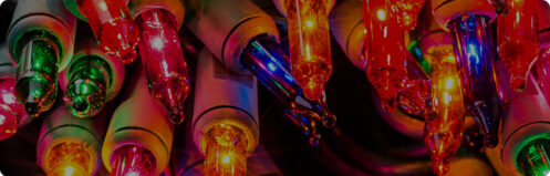 Colorful Christmas lights