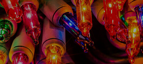 Colorful Christmas lights