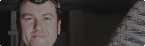 Employee posing with Air Duct