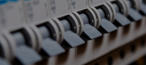 Electrical panel with a lot of switches