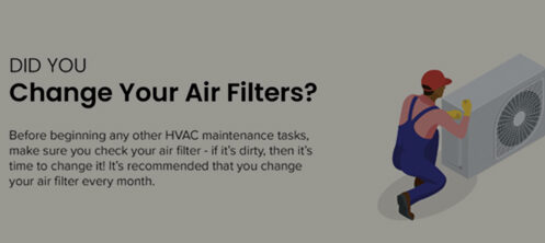 HVAC air filters maintenance infographic