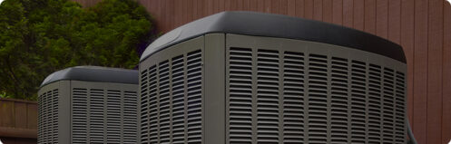 Heat pump and AC HVAC units outside a Florida home